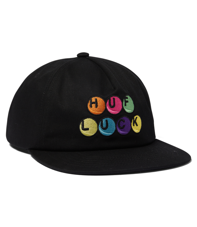 HUF Lucky 5 Panel Snapback - Black