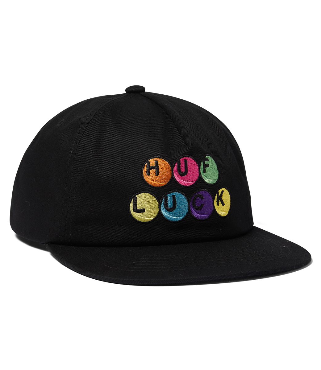 HUF Lucky 5 Panel Snapback - Black