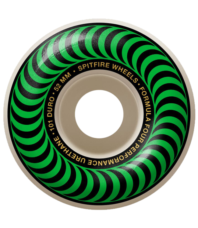 SPITFIRE WHEELS F4 Classic Swirl Wheels Green - 101a