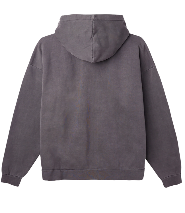 OBEY Lowercase Pigment Zip Hoodie - Pigment Digital Black