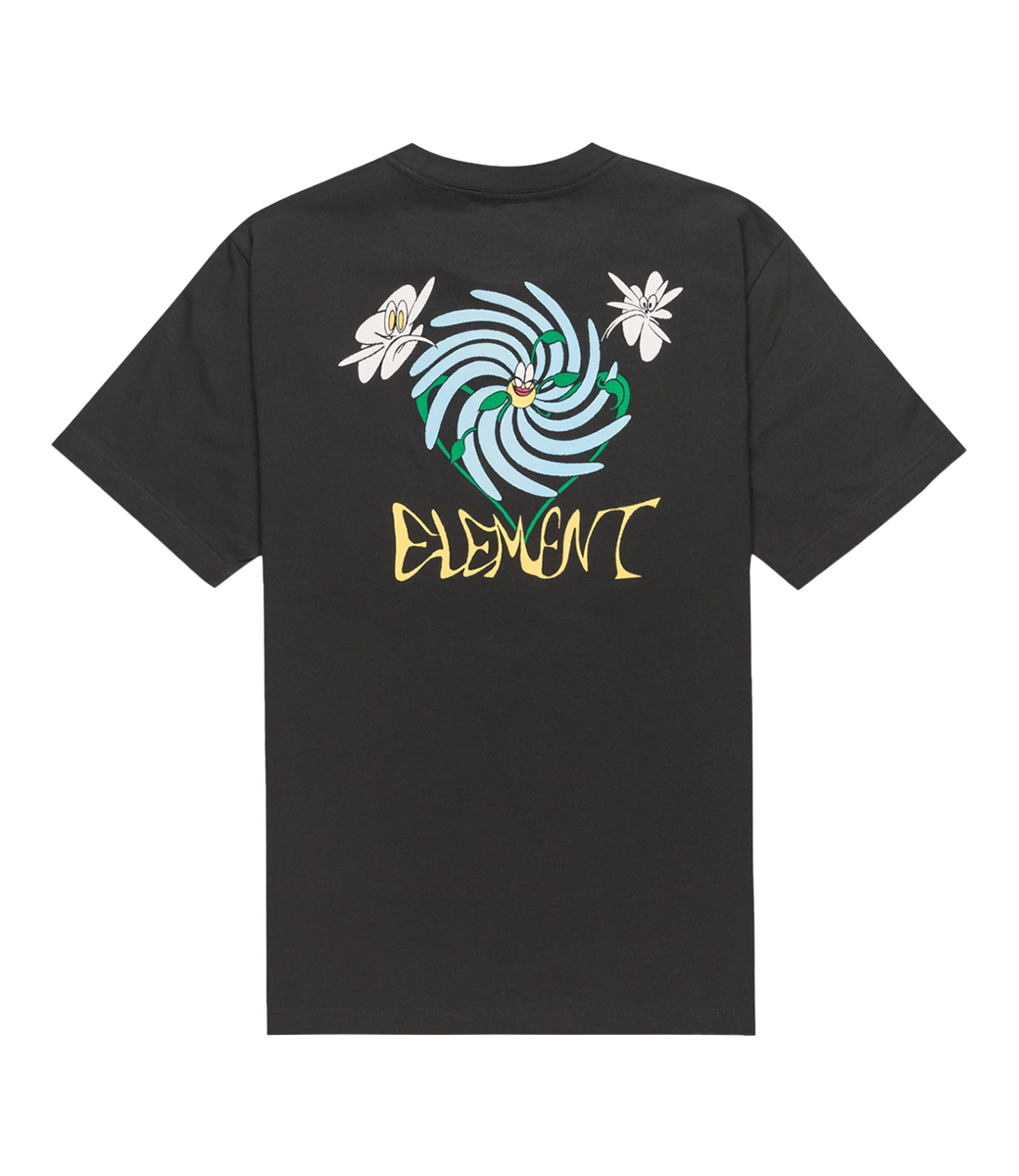 ELEMENT Smile Ss Tee - Off Black