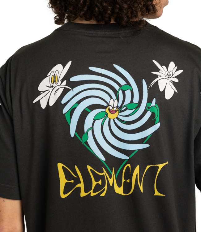 ELEMENT Smile Ss Tee - Off Black
