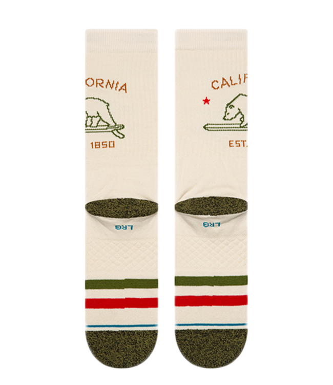 STANCE California Republic 2 Crew Sock - Off White