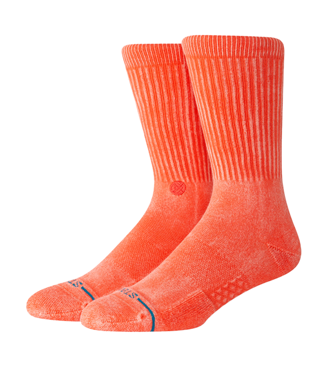 STANCE Icon Dyed Crew - Coral