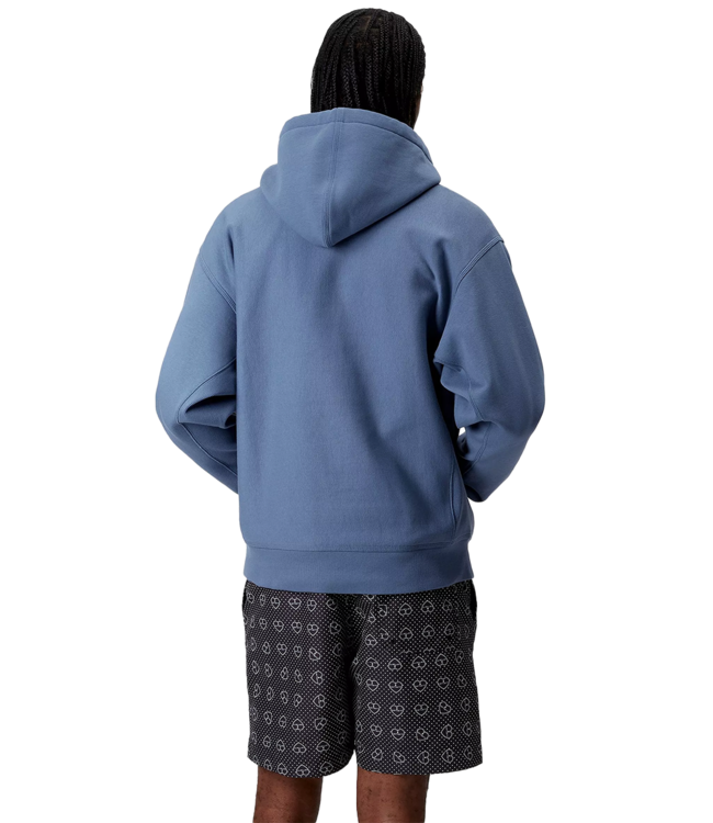 CARHARTT WIP Hooded American Script Sweat - Blue Iris