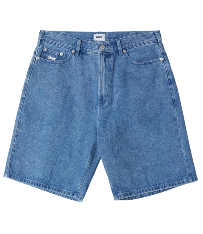 OBEY Bigwig Baggy Denim Short - Light Indigo