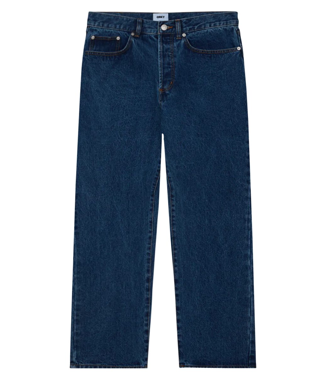 OBEY Classic Baggy Denim - Stone Wash Indigo