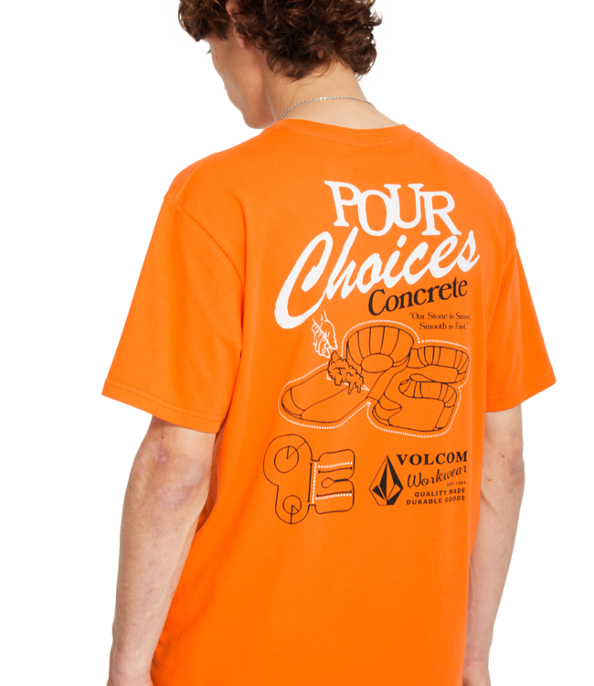 VOLCOM Pour Choices T-Shirt - Neon Orange
