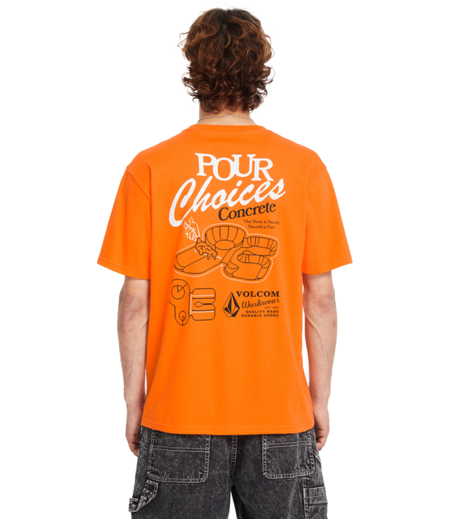 VOLCOM Pour Choices T-Shirt - Neon Orange