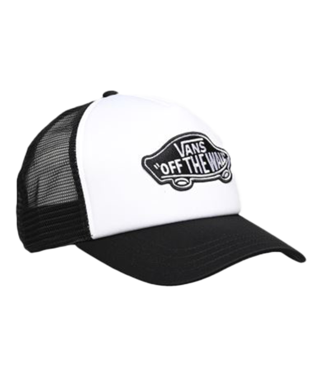 VANS Classic Patch Curved Bill Trucker Hat - Black/White