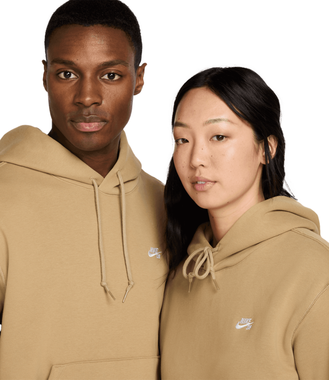 NIKE SB Small Logo Hoodie - Parachute Beige/White
