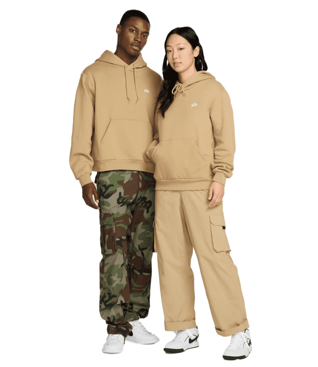 NIKE SB Small Logo Hoodie - Parachute Beige/White