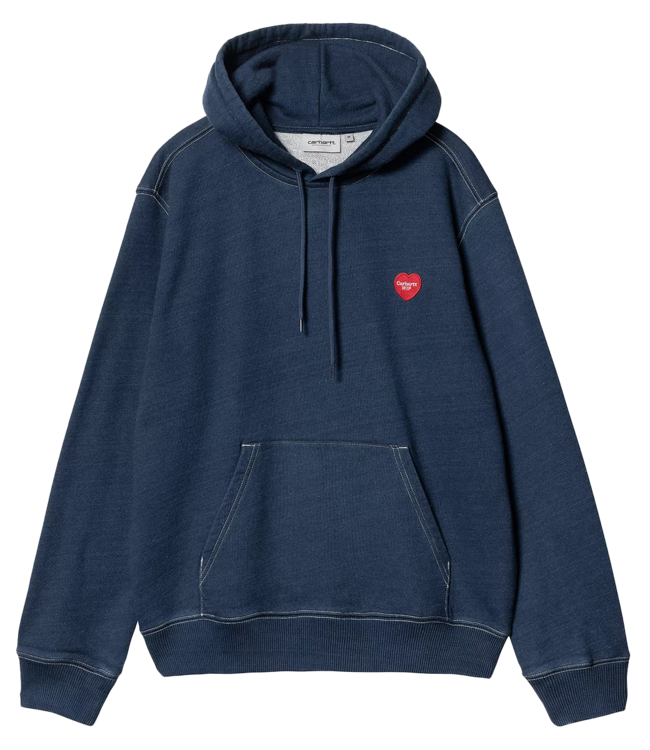 CARHARTT WIP Hooded Ingo Sweat - Dark Blue/Garment Dyed