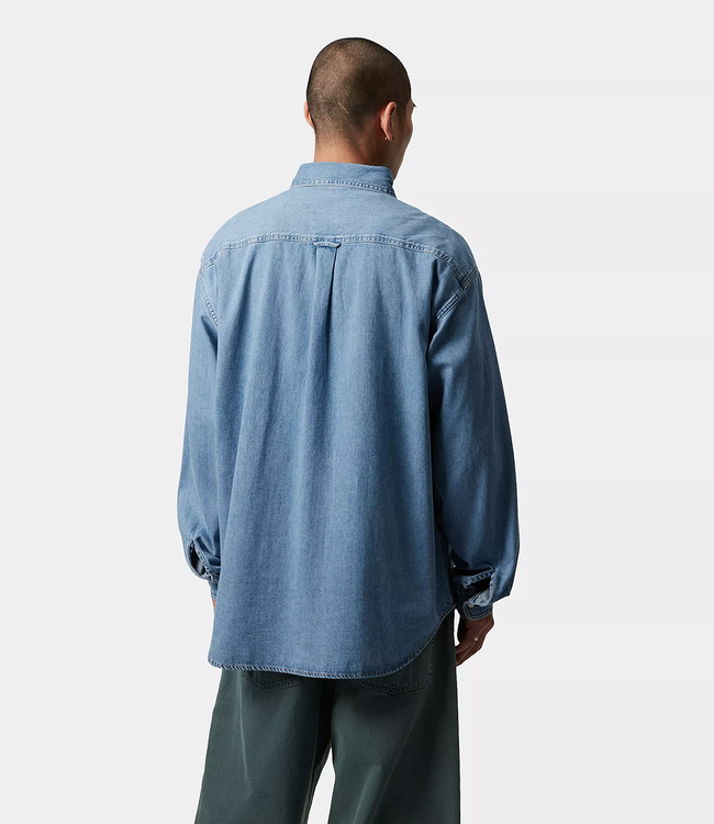 CARHARTT WIP S/S Lucas Shirt - Blue/Bleached