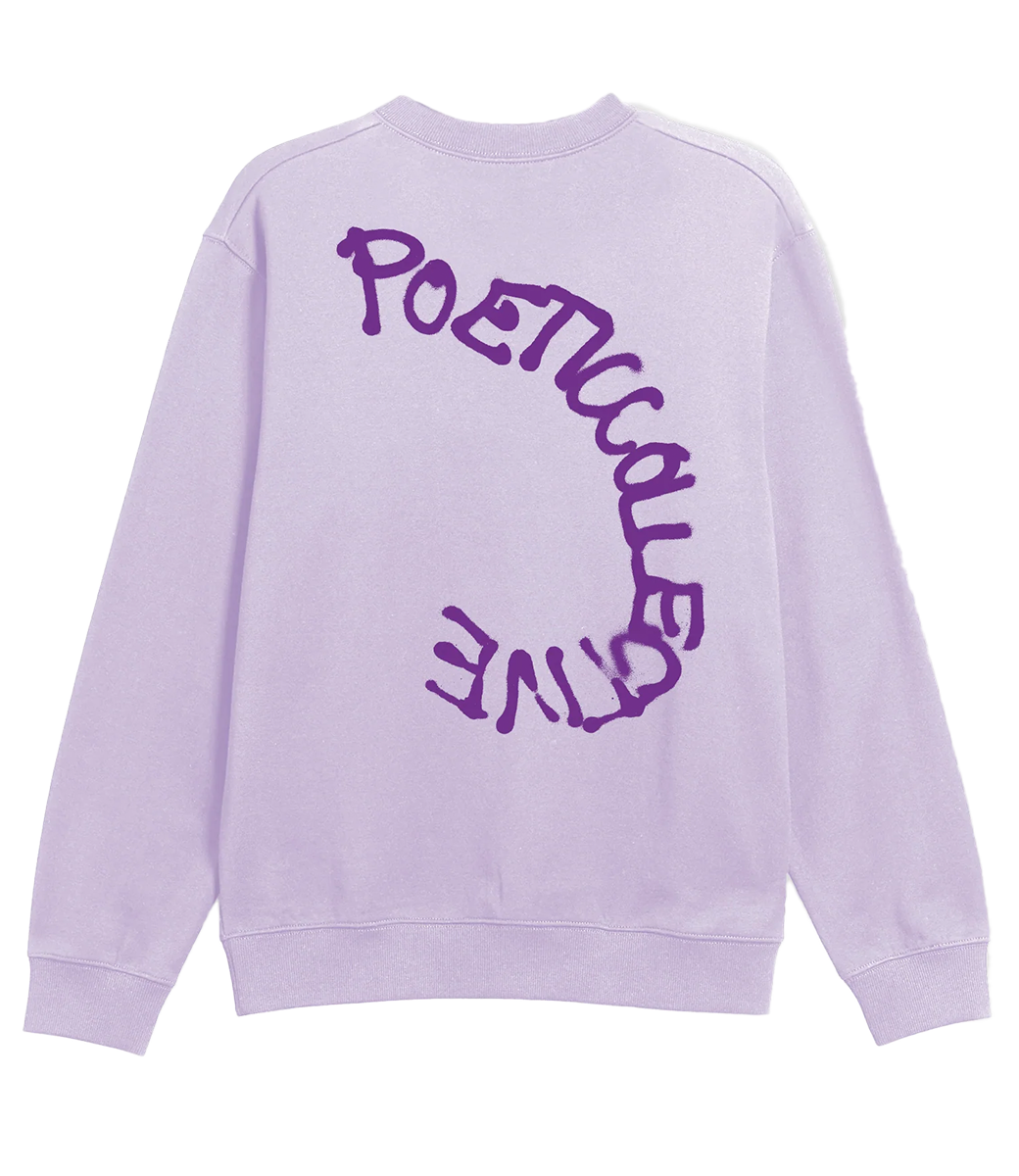 POETIC COLLECTIVE Spray Crewneck - Purple