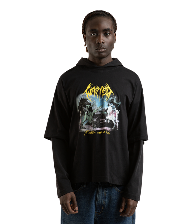 WASTED PARIS Tale Hoodie Age - Black/Faded Black