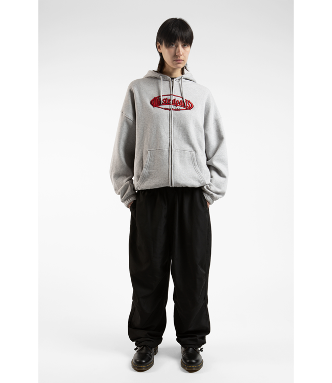 WASTED PARIS Yard Boxy Zip Hoodie - Ash Grey