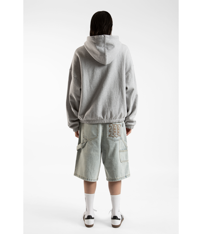 WASTED PARIS Yard Boxy Zip Hoodie - Ash Grey