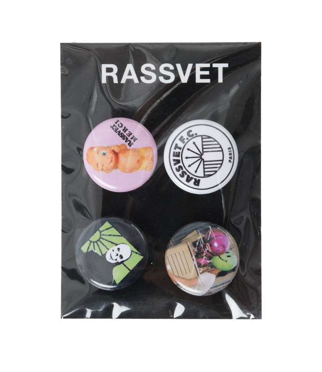 RASSVET Set Of 4 Pins Plastic - Multi