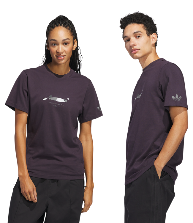 ADIDAS Henry Jones Defeat Tee - Purple