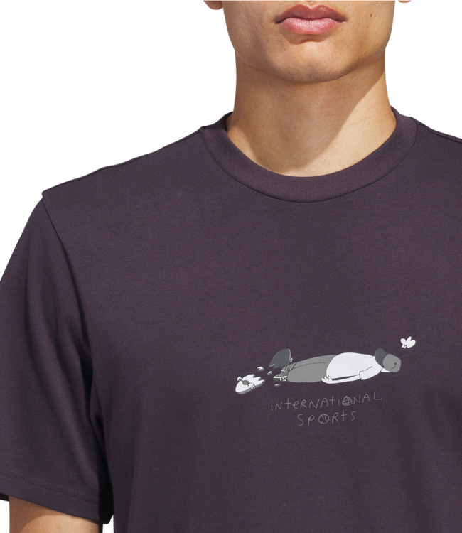 ADIDAS Henry Jones Defeat Tee - Purple