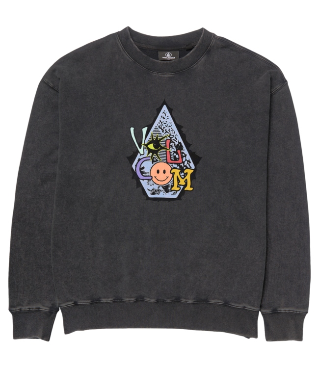 VOLCOM Psychosis Crew (Kids) - Washed Black