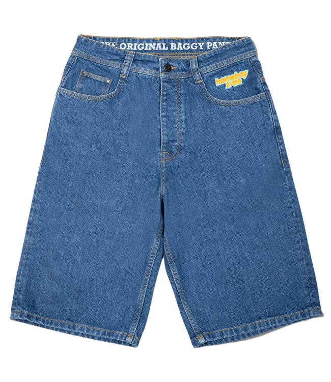 HOMEBOY X-Tra Baggy Denim Shorts - Washed Blue