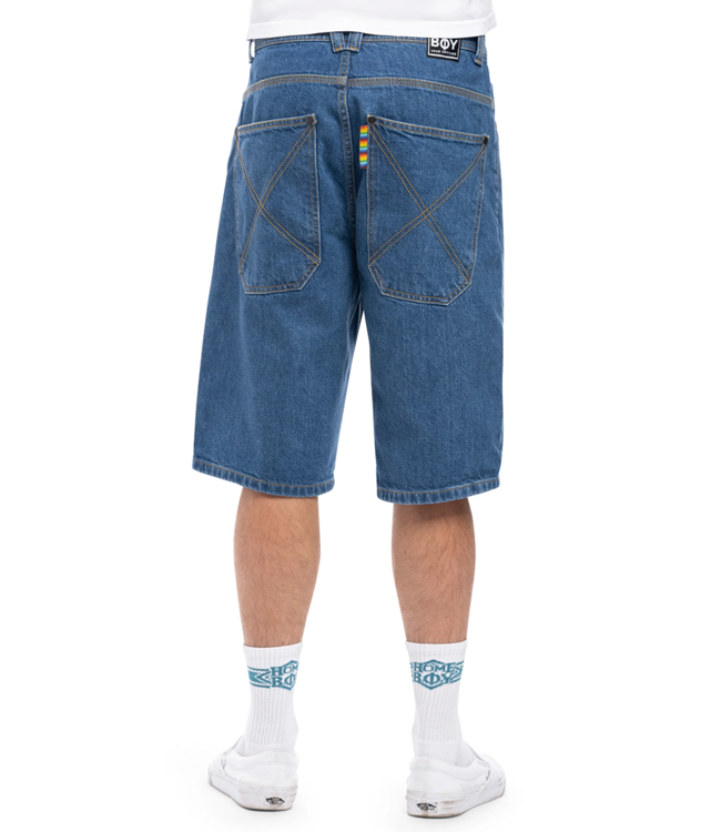 HOMEBOY X-Tra Baggy Denim Shorts - Washed Blue