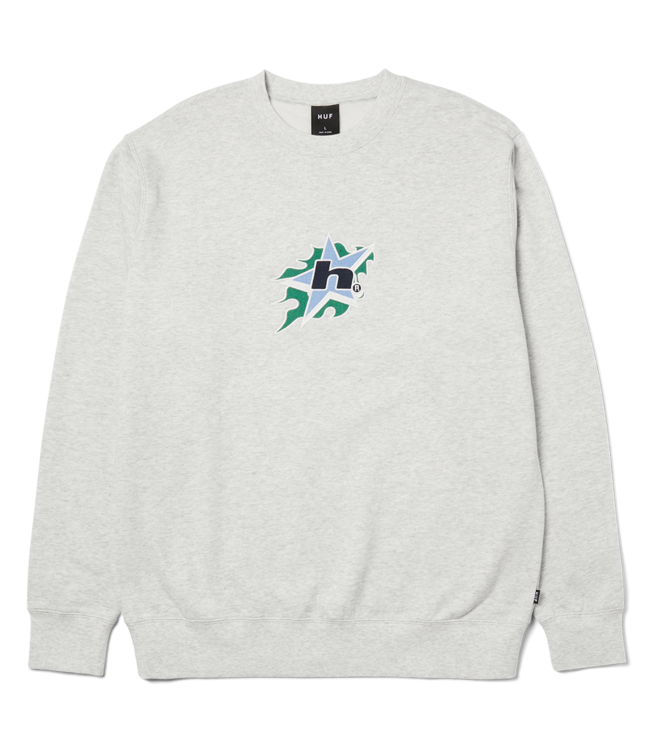 HUF H Bit Crewneck - Ash