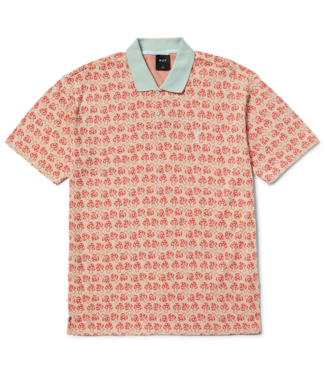 HUF Microdose Knit S/S Polo - Red