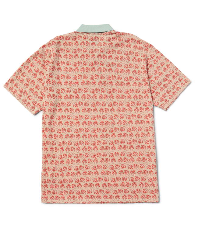 HUF Microdose Knit S/S Polo - Red