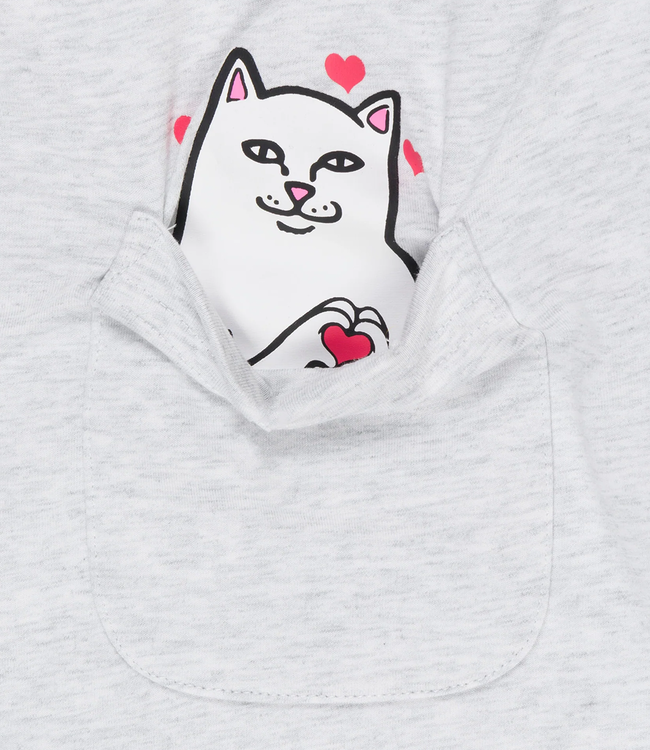 RIPNDIP Nermal Loves Pocket Tee - Charcoal Heather