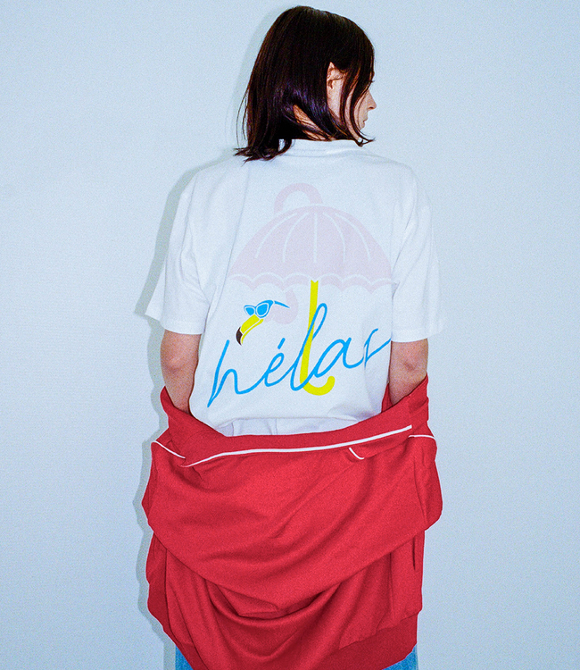 HELAS Flamingo Tee - White