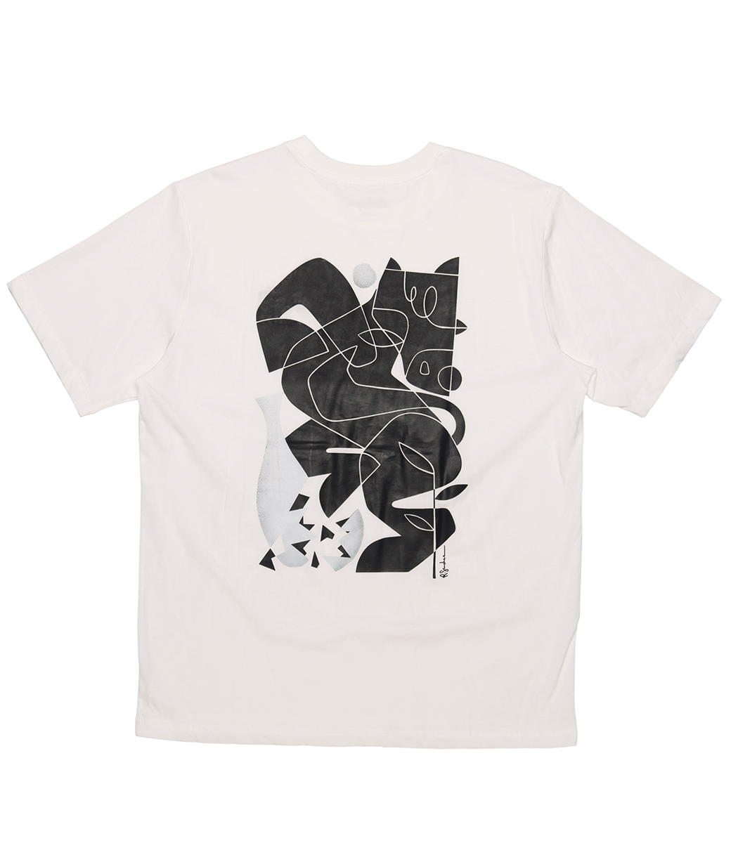 FEELINGS Vase S/S Tee - White