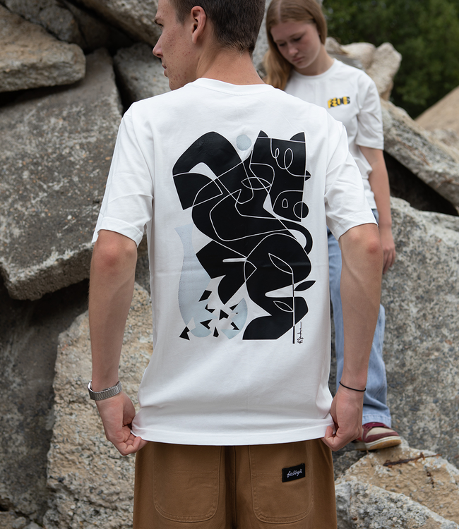 FEELINGS Vase S/S Tee - White