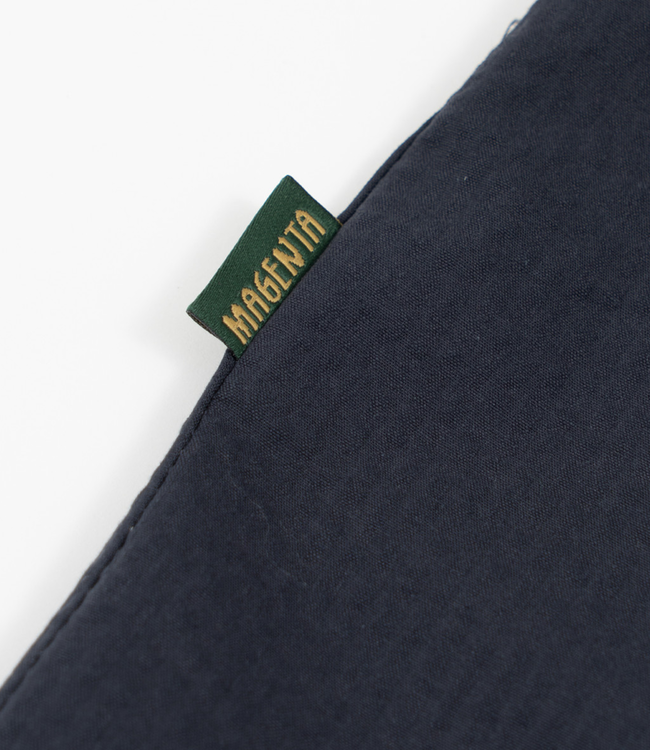 MAGENTA Seersucker Shirt - Navy Blue