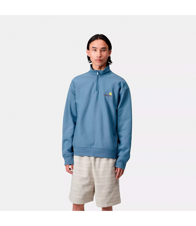 CARHARTT WIP Half Zip American Script Sweat - Sorrent