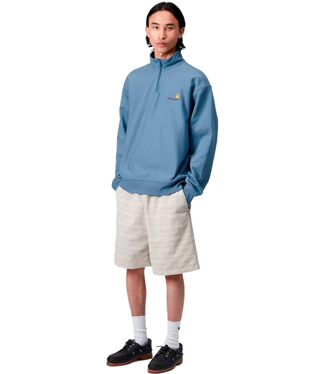 CARHARTT WIP Half Zip American Script Sweat - Sorrent