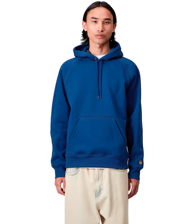 CARHARTT WIP Hooded Chase Sweat - Wolfsbane/Gold