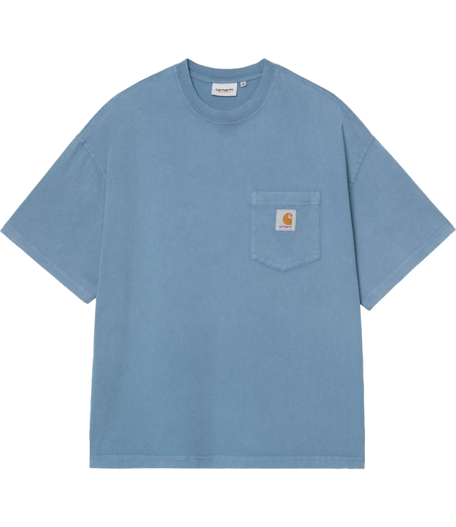 CARHARTT WIP S/S Hudson Pocket T-Shirt - Sorrent/Chalk Wash