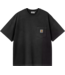 CARHARTT WIP S/S Hudson Pocket T-Shirt - Black/Chalk Wash