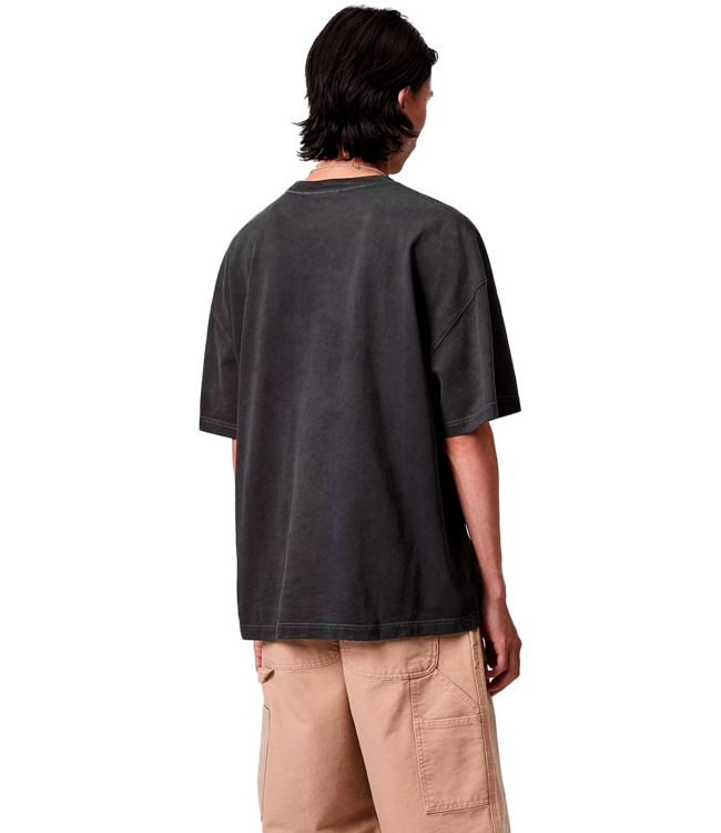 CARHARTT WIP S/S Hudson Pocket T-Shirt - Black/Chalk Wash