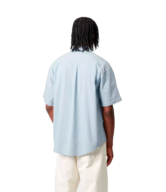 CARHARTT WIP S/S Toland Shirt - Toland Stripe/Blue Fog