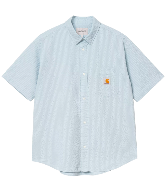 CARHARTT WIP S/S Toland Shirt - Toland Stripe/Blue Fog