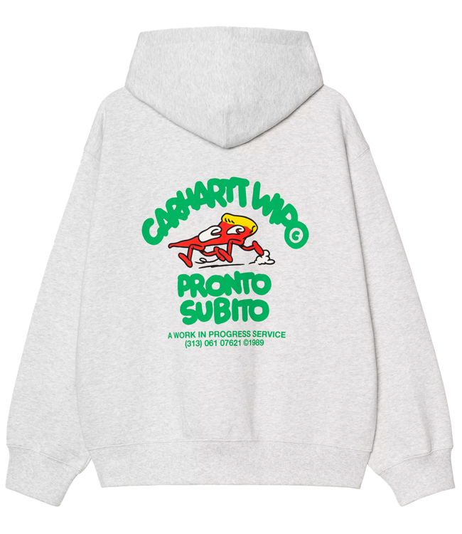 CARHARTT WIP Hooded Pronto Sweat Jacket - Ash Heather