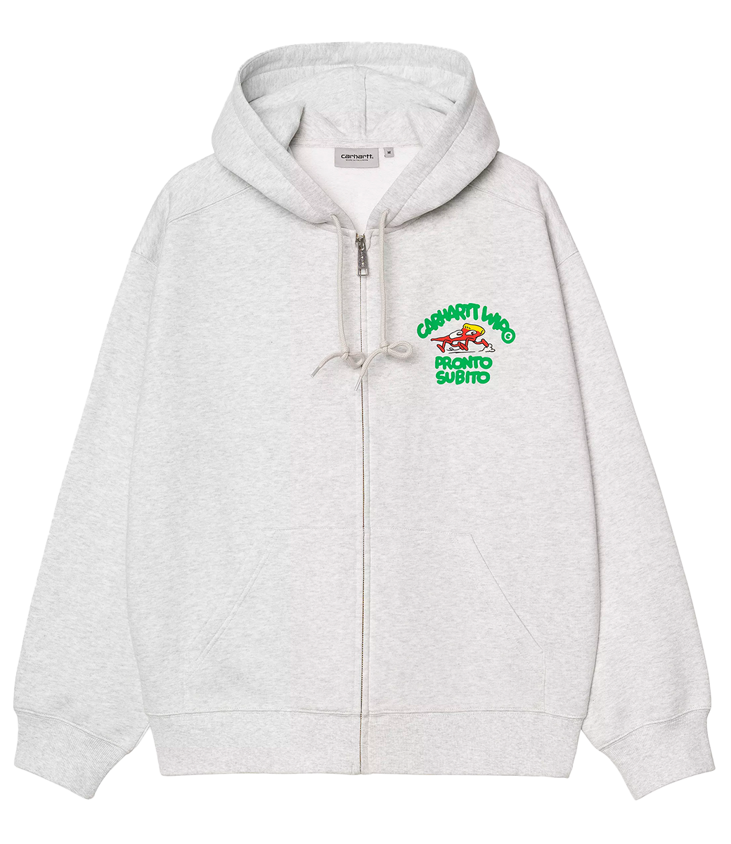 CARHARTT WIP Hooded Pronto Sweat Jacket - Ash Heather