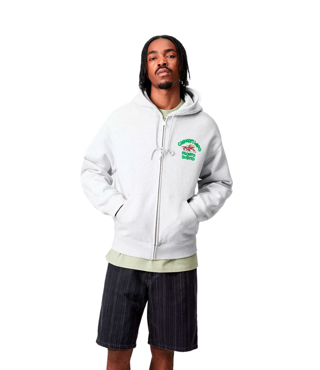 CARHARTT WIP Hooded Pronto Sweat Jacket - Ash Heather