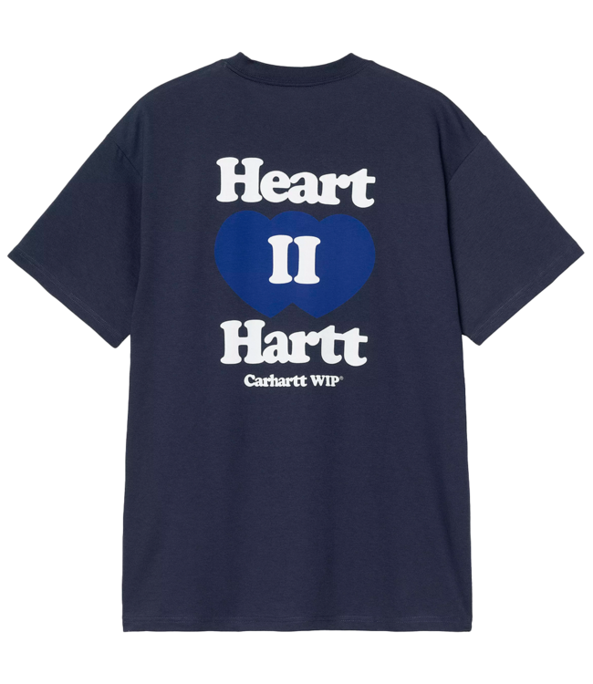 CARHARTT WIP S/S Heart Ii Hartt T-Shirt - Blue