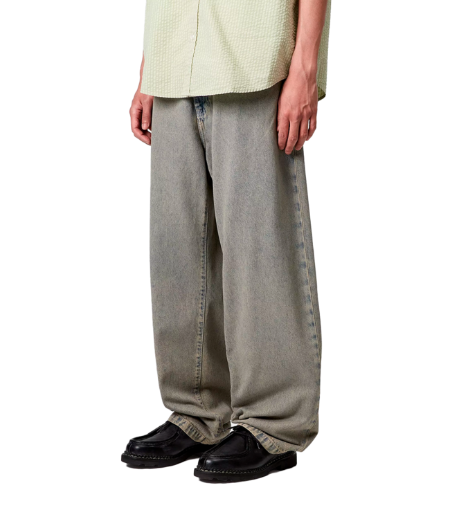 CARHARTT WIP Landon Pant - Blue/Leather/Garment Dyed