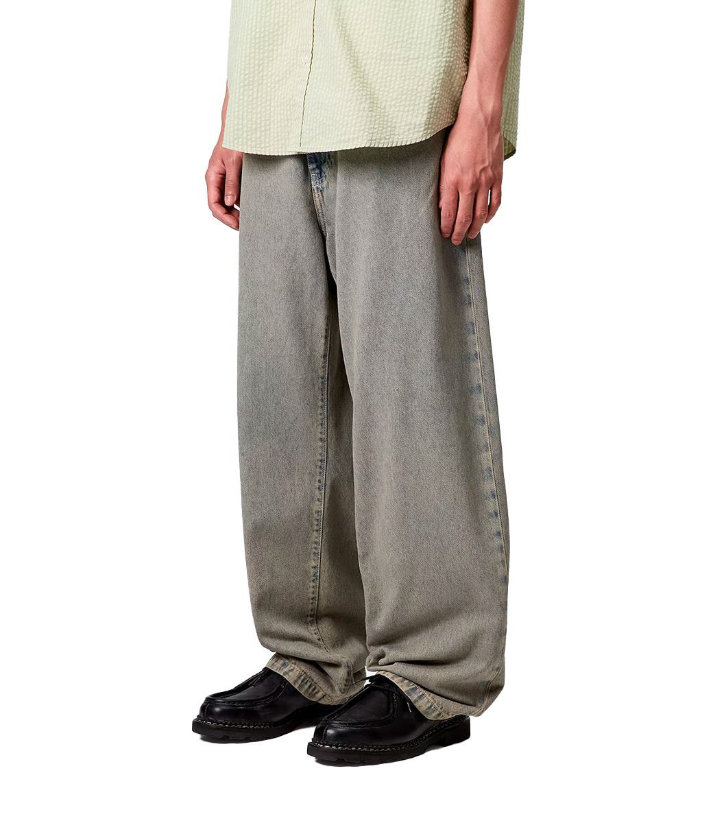 CARHARTT WIP Landon Pant - Blue/Leather/Garment Dyed